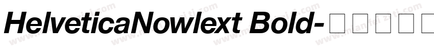 HelveticaNowlext Bold字体转换